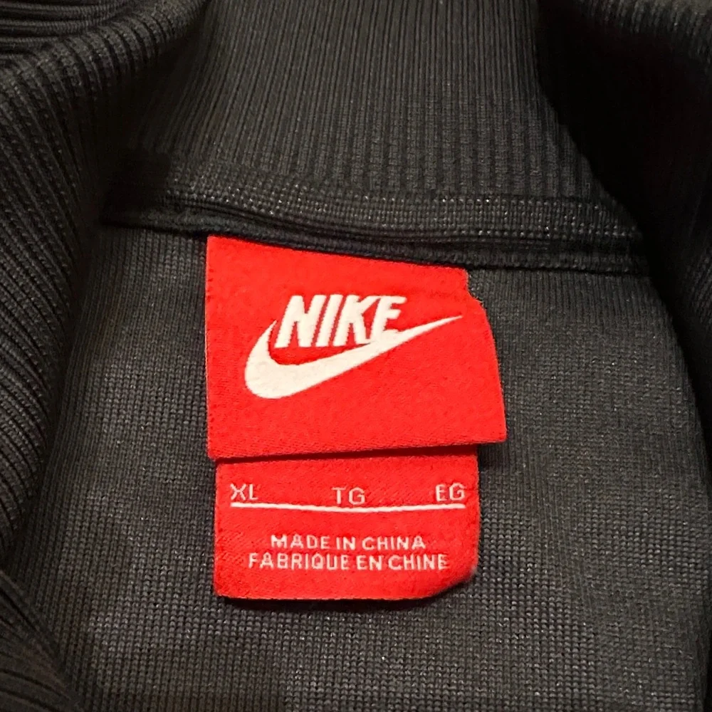 Nike Air Mens Full Zip Track Jacket Colorblock Black White Neon Yellow Size XL - Picture 8 of 10